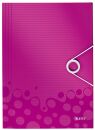 4599 Eckspannermappe WOW - A4, PP, pink metallic, 1 St.