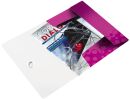 4599 Eckspannermappe WOW - A4, PP, pink metallic, 1 St.
