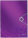 4599 Eckspannermappe WOW - A4, PP, violett, 1 St.