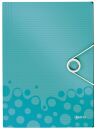 4599 Eckspannermappe WOW - A4, PP, eisblau, 1 St.