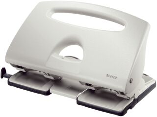 5132 Doppellocher - 40 Blatt, mit Anschlagschiene, grau, 1 St.