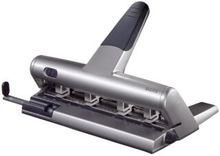 5114 Mehrfachlocher AKTO® - 30 Blatt, mit Anschlagschiene, silber, 1 St.