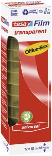 Klebefilm Office Box - transparent, 12 mm x 10 m, 12 Rollen, 1 St.
