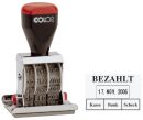 Datum-Plattenstempel - BEZAHLT + 4 mm Datum, 1 St.