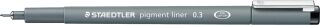 Feinschreiber pigment liner - 0,3 mm, schwarz, 1 St.