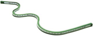 Flexible Kurvenlineale mit mm-Teilung, 30 cm, 1 St.