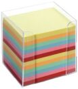 Notizboxen - glasklar, ca. 700 Blatt - bunt (sortiert),...