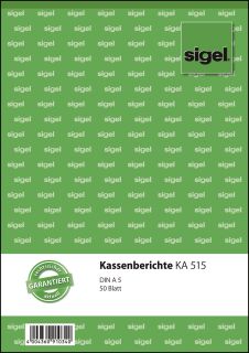 Kassenberichte - A5, 50 Blatt, 1 St.