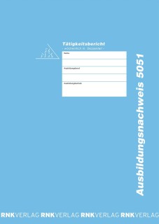 Ausbildungsnachweis-Heft Handwerk mit Skizzenteil wöchentlich, 60 Seiten, DIN A4, 1 St.