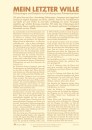 Testament Brief mit Anweisungen und Vollmacht für den Todesfall, DIN A4, 1 St.