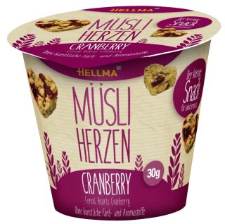 Müsli-Herzen Cranberry 30 x 30 g, 1 St.