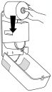 Toilettenpapier-Doppelrollenspender Midi T6 System - weiß , 1 St.
