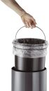 Treteimer, Edelstahl, rund, 290 x 260 mm x Ø 205 mm, 5 l, anthrazit, 1 St.