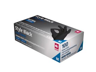 Einmalhandschuhe - Größe S, 100 Stück, Nitril, schwarz, 1 St.