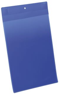 Kennzeichnungstasche - magnetisch, A4 hoch, PP, dokumentenecht, dunkelblau, 10 Stück, 1 St.