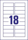 J8871-5 Magnet-Schilder, 78 x 28 mm, spezialbeschichtet, 5 Blatt/90 Etiketten, weiß, 1 St.