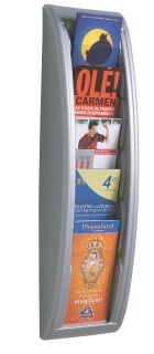 Wand-Prospekthalter Quick Blick - 1/3 A4, alu, 1 St.