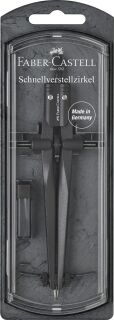 Schnellverstellzirkel Stream 2019 - Ø340 mm, 170 mm, black stone, Etui, 1 St.