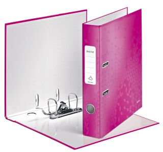 1006 Qualitäts-Ordner WOW - A4, schmal, Schlitz, pink metallic, 1 St.