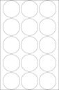 2277 Verschlussetiketten - Ø 32 mm, rund, transparent, extrem stark haftend, Folie, matt, 240 Stück, 1 St.
