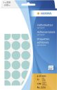 2253 Vielzwecketiketten - blau, Ø 19 mm, matt, Trägerpapier perforiert, 1280 Stück, 1 St.