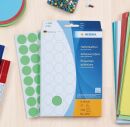 2253 Vielzwecketiketten - blau, Ø 19 mm, matt, Trägerpapier perforiert, 1280 Stück, 1 St.
