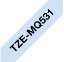 TZe-MQ531 Schriftbandkassette - laminiert, 12 mm x 4 m, schwarz auf pastell blau, 1 St.