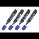 magnetoplan Flipchartmarker Jumbo, blau, 4 Stück
