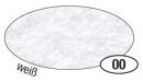 Bastelfilz - 20 x 30 cm, weiß, 10 St.