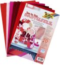 Filz Ton in Ton 20x30cm rot, 1 St.