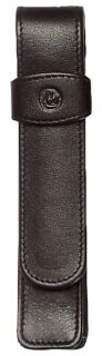 Schreibgeräte-Etui TG11, 20 x 20 x 130 mm, Rindnappa-Leder, schwarz, 1 St.