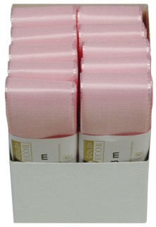 Basic Taftband - 40 mm x 3 m, rosa, 10 St.