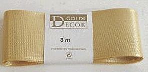 Basic Taftband - 40 mm x 3 m, gold, 10 St.
