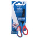 Bastelschere - 13 cm, rund, blau/rot, 1 St.