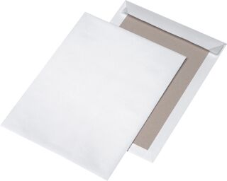 Papprückwandtasche C4, ohne Fenster, 120 g/qm, weiß, 100 Stück, 1 St.