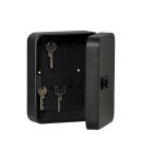 Schlüsselbox Key Cabinet - Hakenleiste für 20 Schlüssel, schwarz, 1 St.