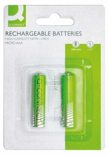 Akku-Batterien Rechargeable - Micro/AAA/HR03, 1,2 V, 2 Stück, 1 St.