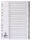 Zahlenregister - 1 - 31, PP, A4, 31 Blatt + Indexblatt, grau, 1 St.
