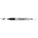Permanentmarker Twin Tip - 1 + 0,5 mm, schwarz, 1 St.