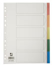 Farbregister - blanko, A4, PP, 5 Blatt + Deckblatt, 1 St.