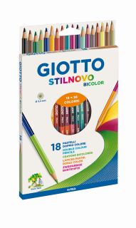 Farbstifte Stilnovo Bicolor - 18er Kartonetui, 1 St.