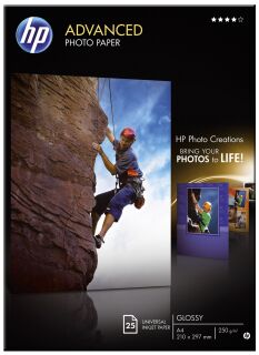 Advanced- Fotopapier - A4, hochglänzend, 250 g/qm, 25 Blatt, 1 St.