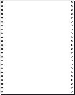 DIN-Computerpapier, 1fach, 12"x240 mm (A4 hoch), längsperforiert, 2000 Blatt, 1 St.