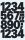 3781 Zahlen-Etiketten - 0-9, 25 mm, schwarz, selbstklebend, wetterfest, 28 Etiketten, 1 St.