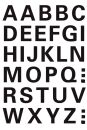 4163 Buchstaben-Etiketten - A-Z, 15 mm, wetterfest, schwarz, 1 St.