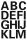 4167 Buchstaben-Etiketten - A-Z, 25 mm, wetterfest, schwarz, 1 St.