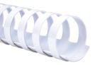 Spiralbinderücken Plastik - A4, 12 mm/95 Blatt, weiß, 100 Stück, 1 St.