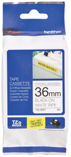 TZe-261 Schriftbandkassette - laminiert, 36 mm x 8 m, schwarz auf weiß, 1 St.