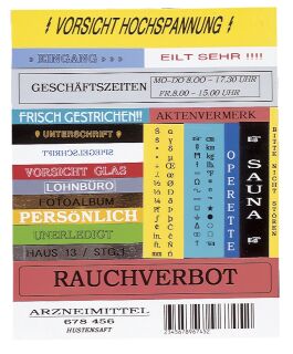 TC-101 Schriftbandkassetten - laminiert, 12 mm x 7,7 m, schwarz auf farblos, 1 St.