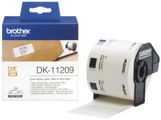DK-Einzeletiketten Papier - Adress-Etiketten, 29x62 mm, 800 Stück, schwarz auf weiß, 1 St.